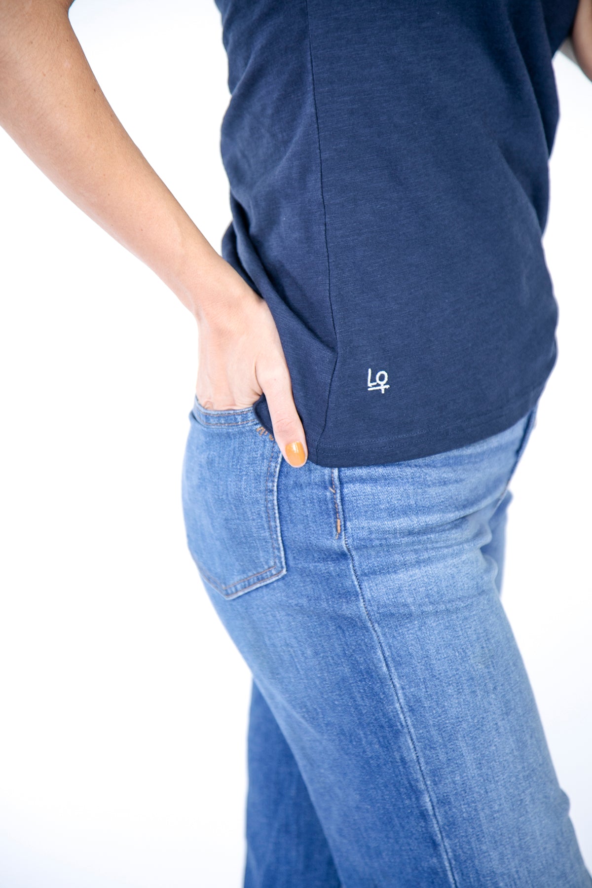 Classic V-Neck T-Shirt | Saragasso Sea and Harbour Mist saragasso-sea-and-harbour-mist