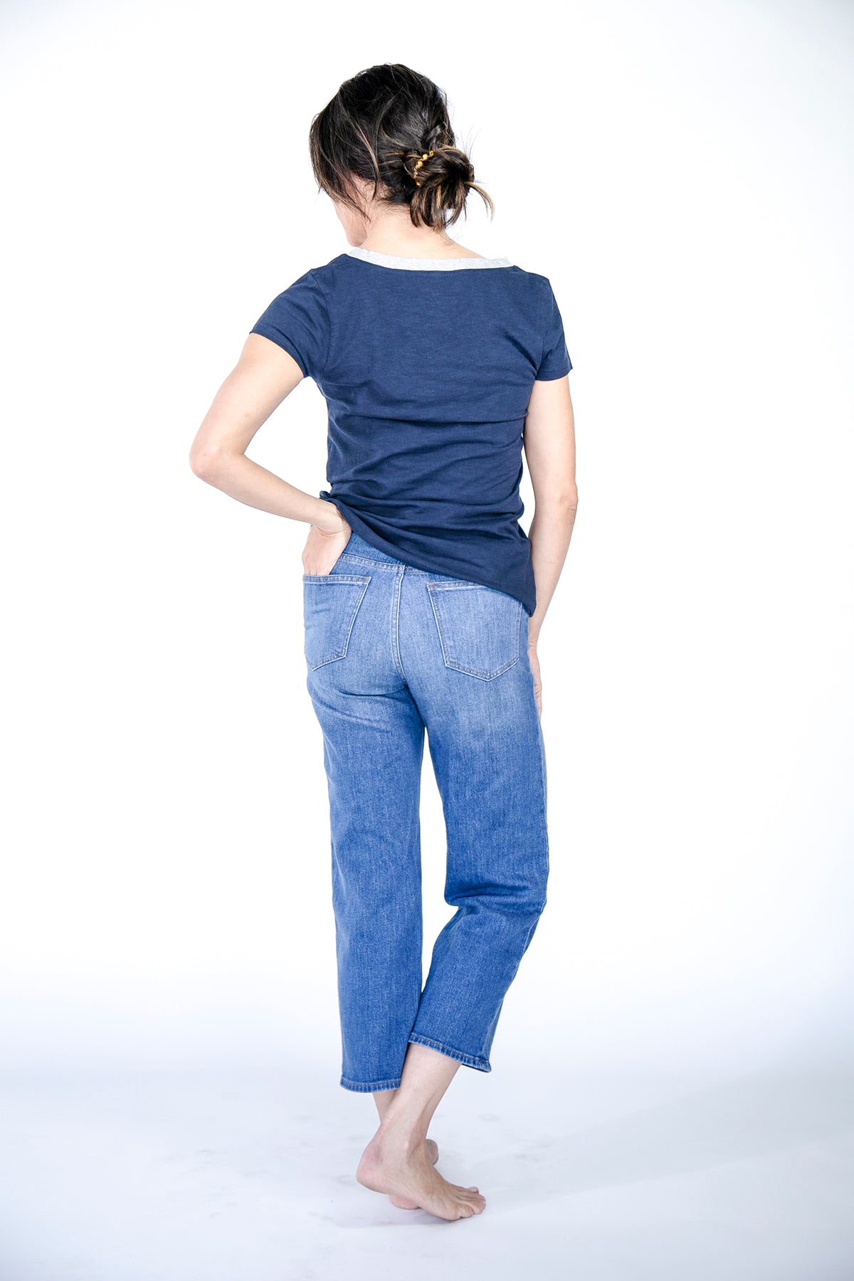 Classic V-Neck T-Shirt | Saragasso Sea saragasso-sea-and-harbour-mist