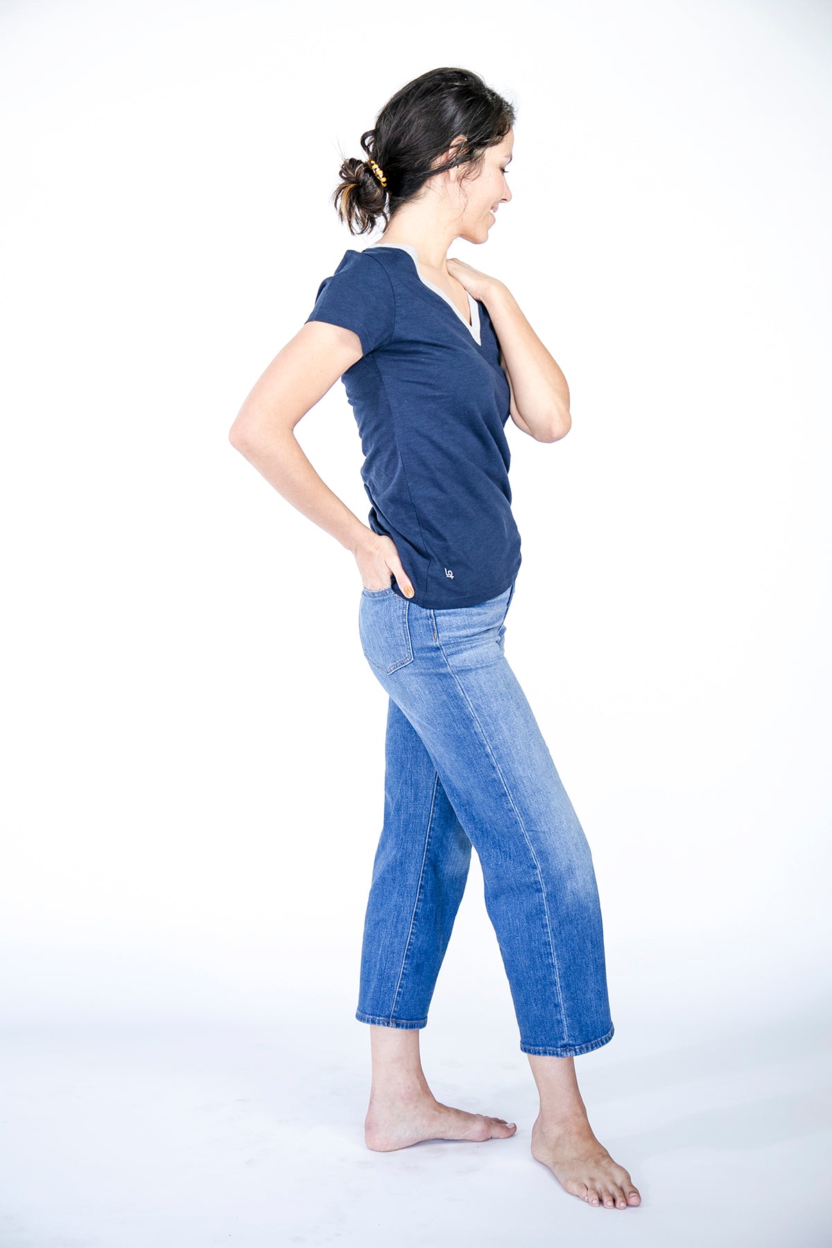 Classic V-Neck T-Shirt | Harbour Mist saragasso-sea-and-harbour-mist