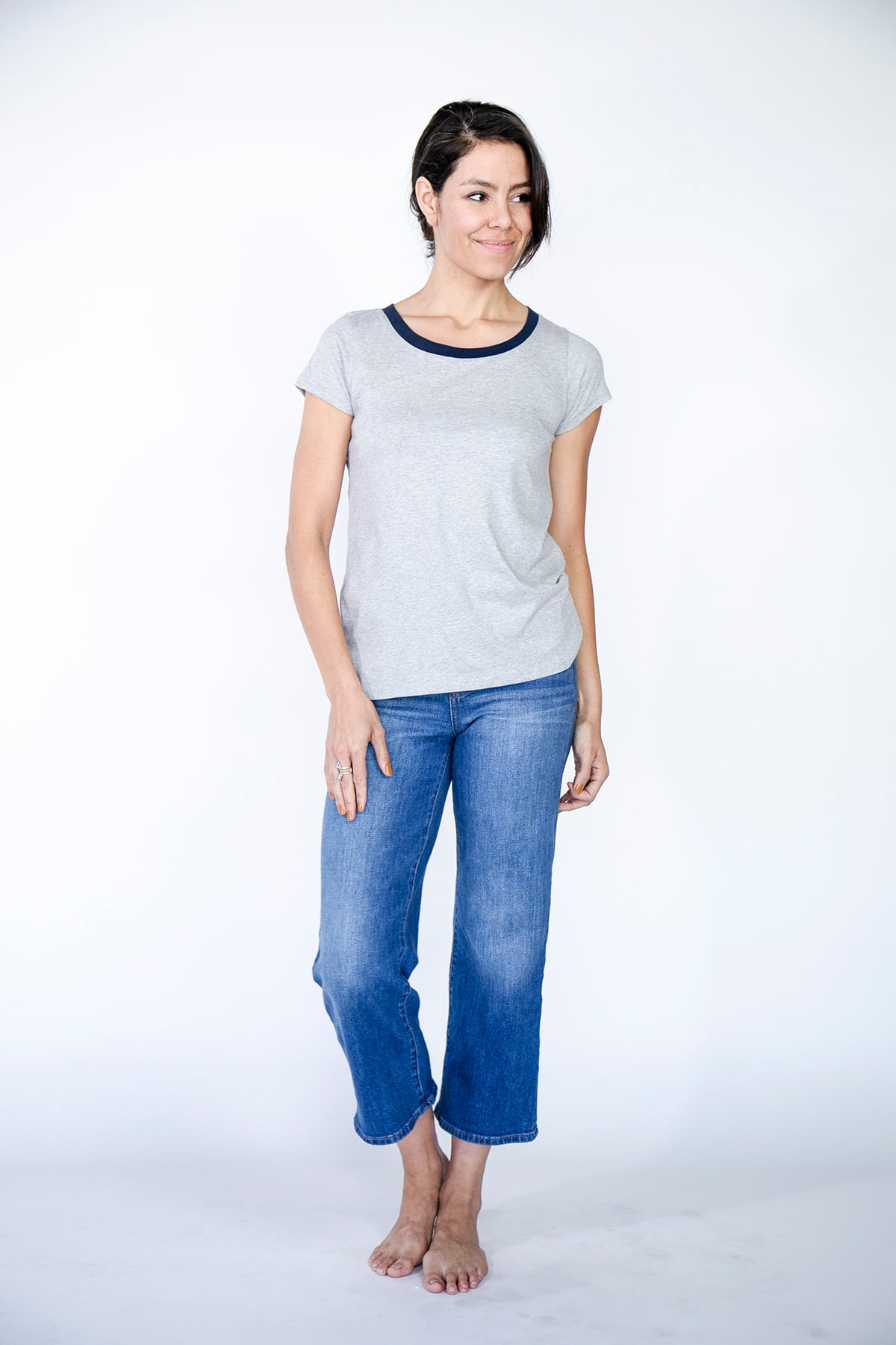 High Scoop T-Shirt | Harbour Mist harbour-mist-and-saragasso-sea