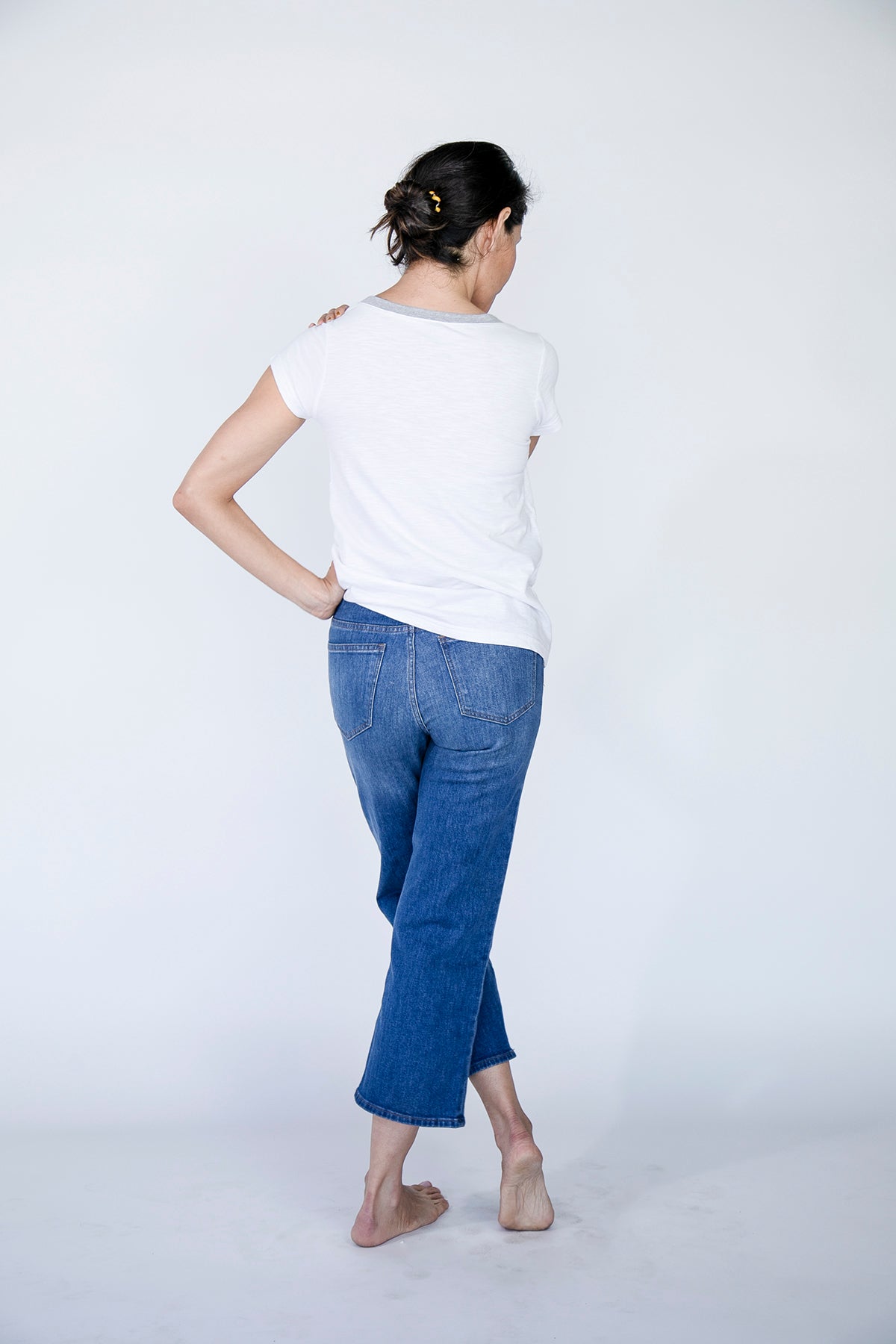 High Scoop T-Shirt | Brilliant White brilliant-white-and-harbour-mist