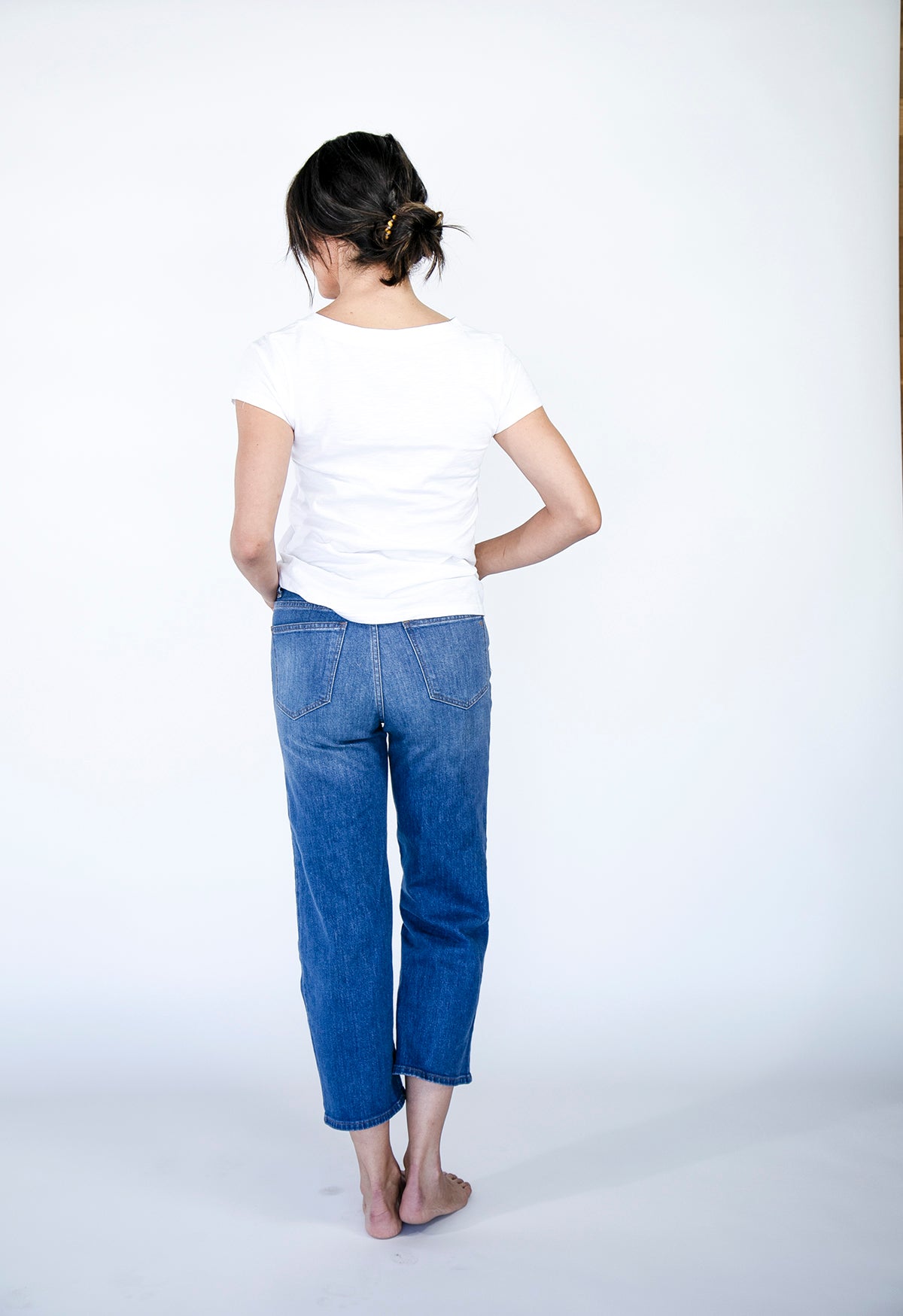 Classic V-Neck T-Shirt | Saragasso Sea brilliant-white